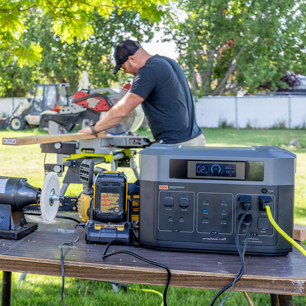 Grid Doctor 3300 Solar Generator System - 3300W Battery Backup (Expandable to 16,384 W)