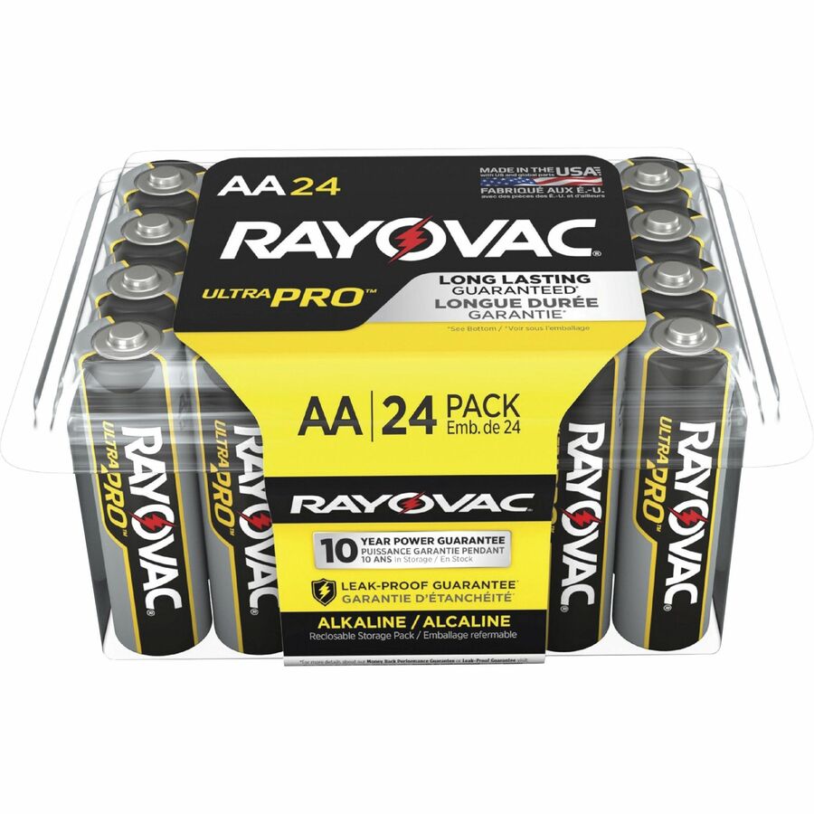 Rayovac Ultra Pro Alkaline AA Battery 24-Pack