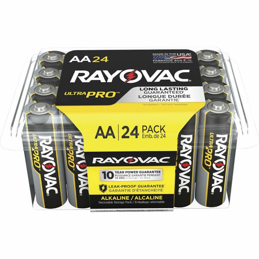 Rayovac Ultra Pro Alkaline AA Battery 24-Pack