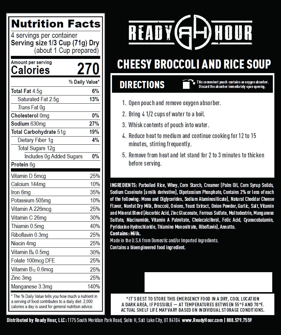 1-Year Emergency Food Supply (2,000+ calories/day)