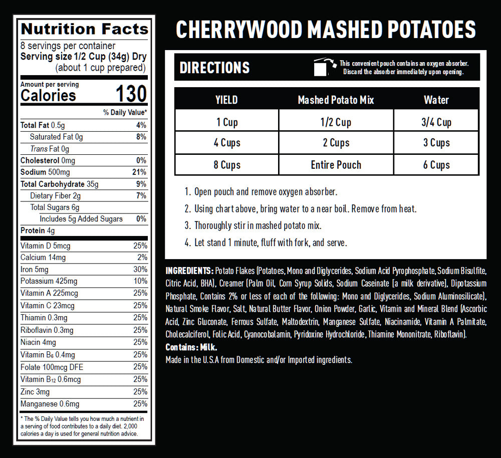 1-Year Emergency Food Supply (2,000+ calories/day)