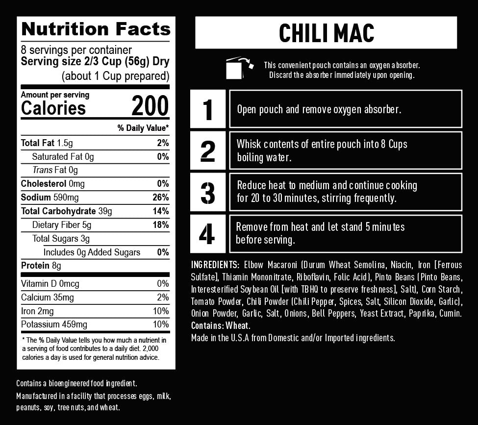 1-Year Emergency Food Supply (2,000+ calories/day)