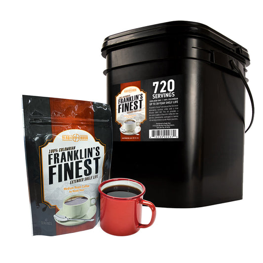 Franklin's Finest Coffee Emergency Food (720 servings, 1 bucket)