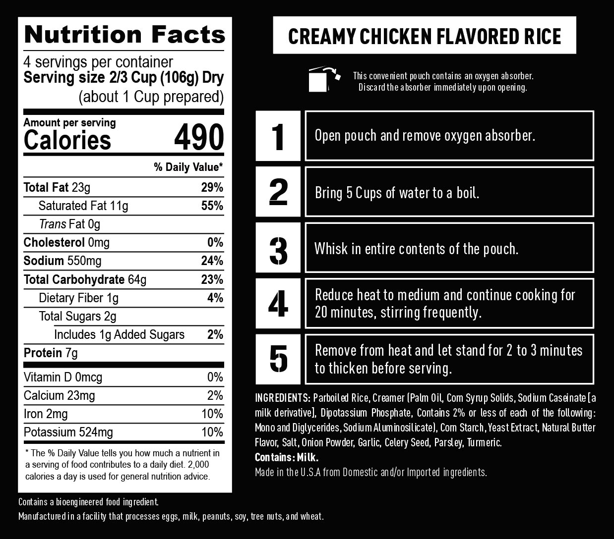 1-Year Emergency Food Supply (2,000+ calories/day)