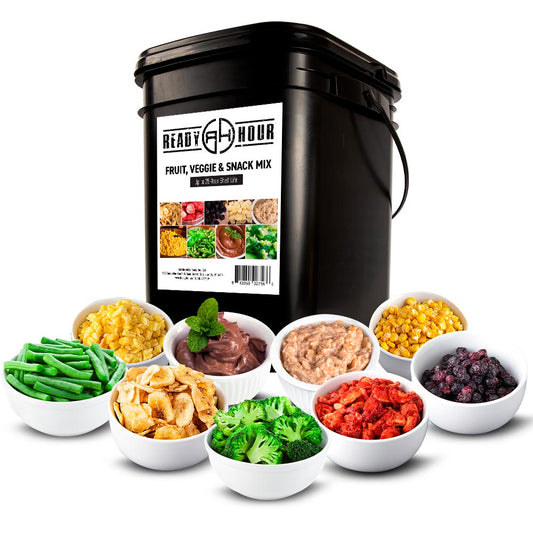 Ready Hour Emergency Food Fruit, Veggie & Snack Mix (122 servings)