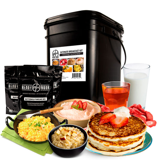 Ready Hour Ultimate Breakfast Kit Emergency Food (128 servings, 1 bucket)