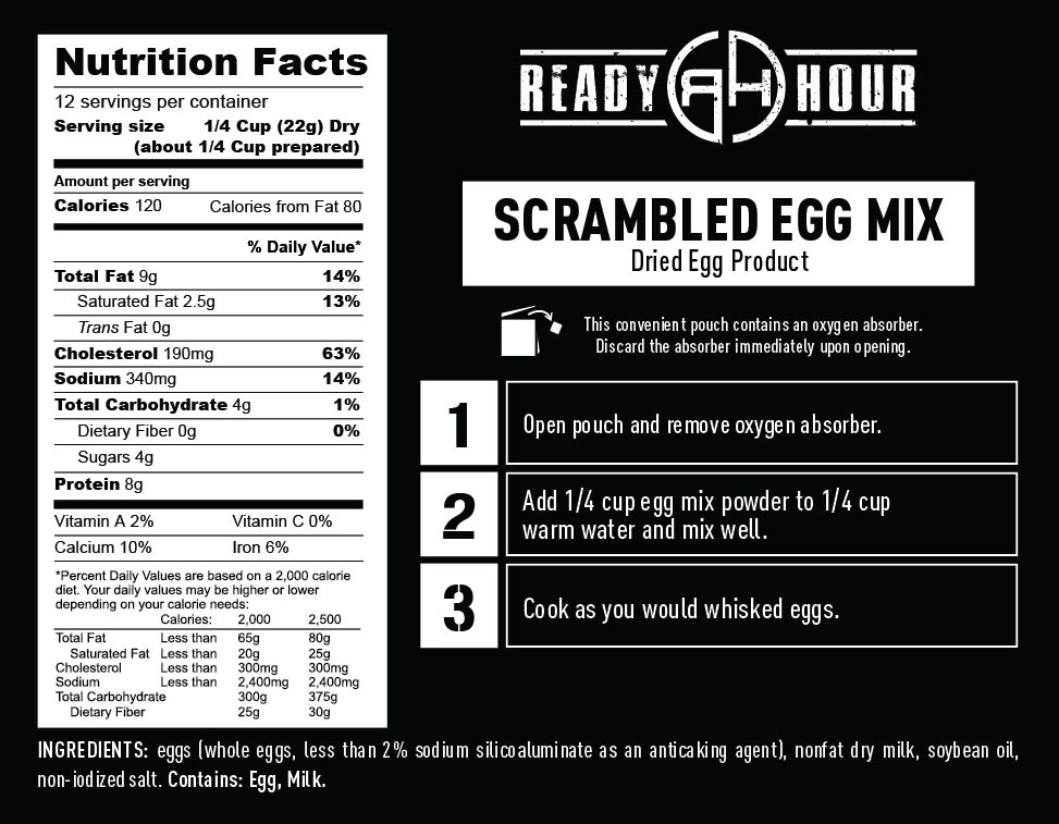 Ready Hour Ultimate Breakfast Kit Emergency Food (128 servings, 1 bucket)