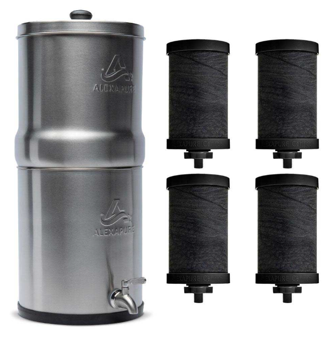 Alexapure Pro Super Flow Water Filtration Kit (4x water filtration)