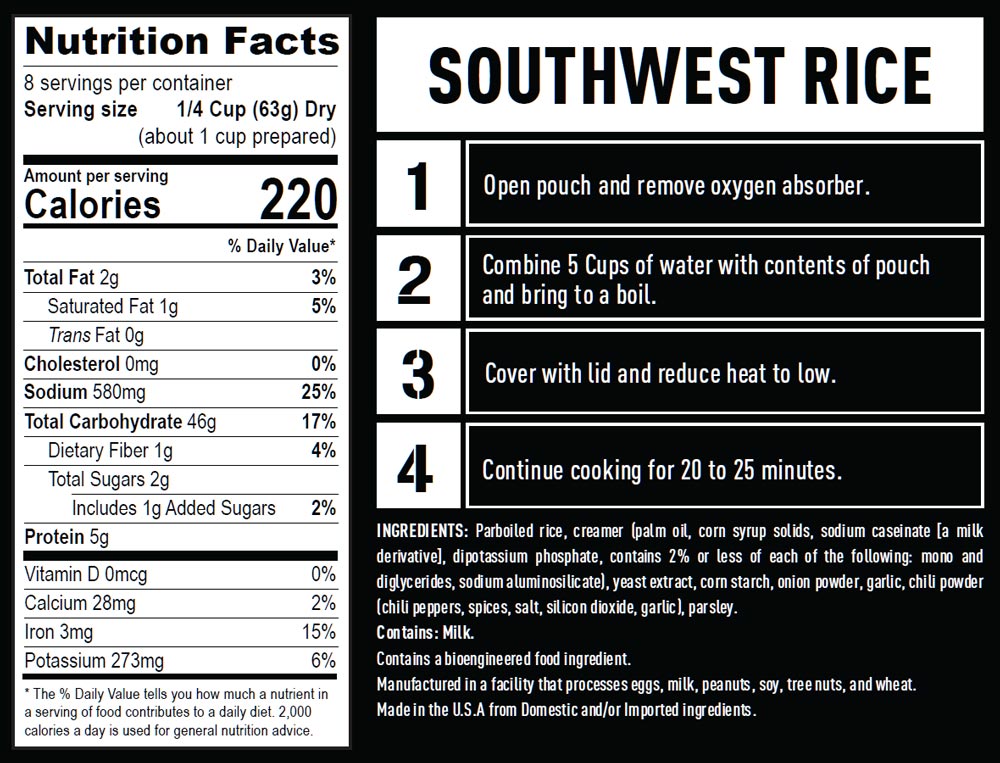 1-Year Emergency Food Supply (2,000+ calories/day)