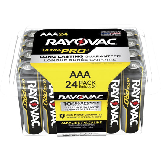 Rayovac Ultra Pro Alkaline AAA Battery 24-Pack